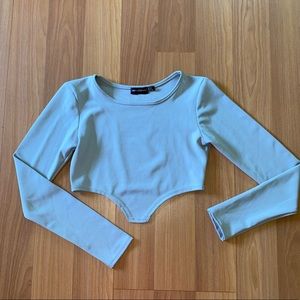 Pretty little thing grey crop top